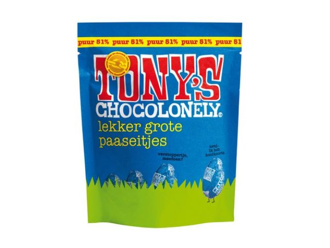 Tony's Chocolonely Paaseitjes 14 in een zakje